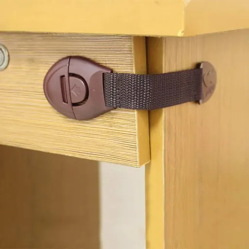 Safety Locks for Cabinets, Drawers, Refrigerators, And Toilets, Refrigerator Lock, Cabinet Security, Secure Latch, Durable Lock, Reliable Mechanism, Home Safety Products VariantValue
