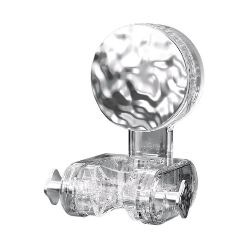 Handheld Shower Head Holder Adjustable Height , Shower Head Holder Wall Mount, Suction Cup Shower Holder(Silver)