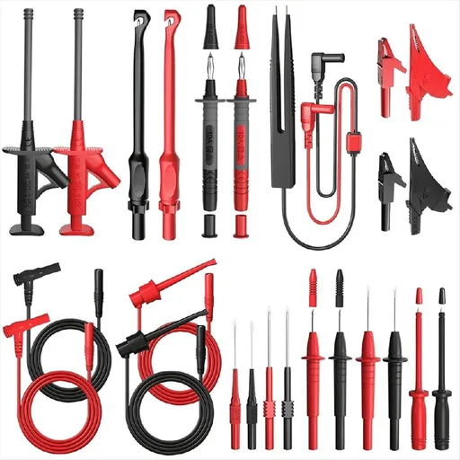 25PCS Multimeter Test Leads Kit, Test Leads Set with Replaceable Alligator Clips,Wire y21145