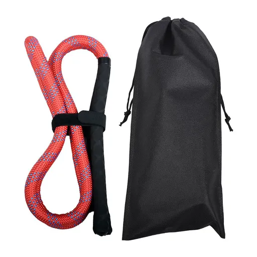 Golf Swing Practice Trainer Rope for Beginners Golf Gesture Correction Portable - Red With Black