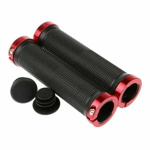Non-slip Bike Bicycle Handlebar Grips Cycling 130mm - Red