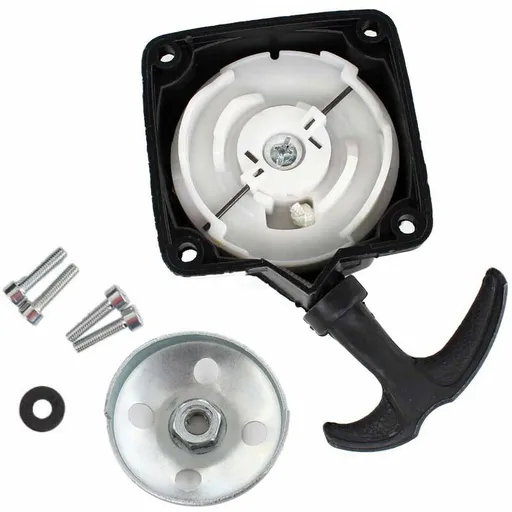 Ersandy Recoil Starter And Starter Plate For Brush Cutter Auger Pump 2-Stroke 30Cc To 50Cc Center Distance 67Mm
