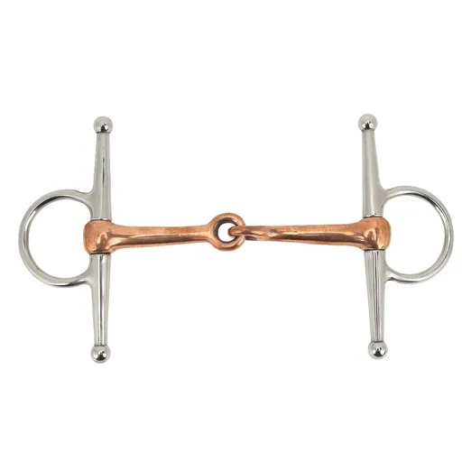 Horse Full Cheek Snaffle Stainless Steel Ring Snaffle Bit for Outdoor Horse Accessories 125mm