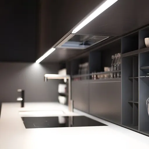 10 x 1M V-Style Aluminium LED Strip Light Channels for Cabinet Lighting