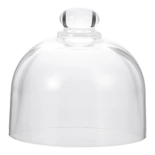 Glass Cake Cover, Transparent Premium Glass, Sturdy, Wear-Resistant, for Home Use 1Pc