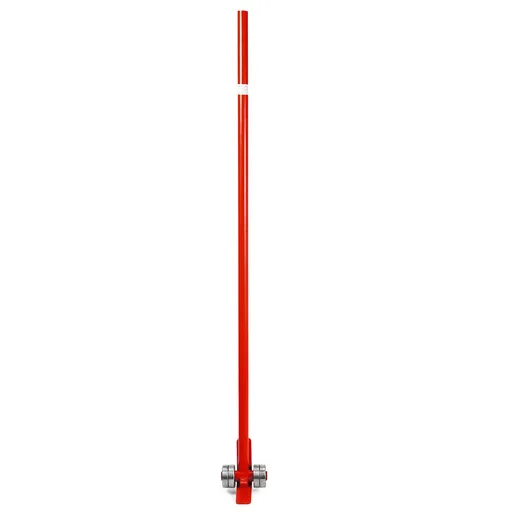 Prylever Bar 3T Capacity Steel Pry Lever Bar Heavy Duty with Wheels Prylever with 1.5 m Length Handle
