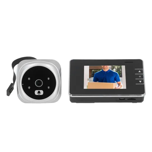 Door Peephole Viewer Camera 120 Degree View HD Night Vision 2 Way Intercom Smart Video Doorbell Camera for Villa Home