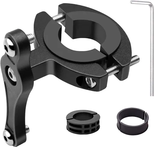 Bicycle Water Bottle Holder Adapter, Aluminum bottle cage, Holder for bottle cage, Easy to install on handlebar and seat post, Bicycle Black