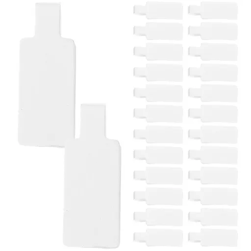 White Paper Blank Price Stickers Jewelry Identification Labels for Earring Necklace 50Pcs