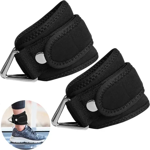 Ankle Straps Adjustable Neoprene Padded 2 Piece for Glute and Leg Workouts with Cable Machines