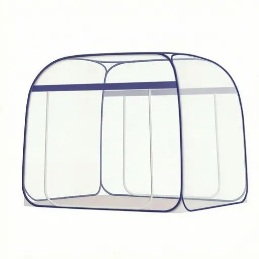 Pop Up Mosquito Net for Patio Bed Tent King Size Portable Mosquito Netting with Bottom Mesh Tent for Outside or Inside (Blue)