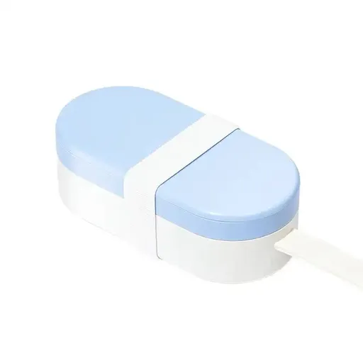 Portable Pet Food Storage Box - 90g Capacity, Travel-Friendly Design for On-the-Go Feeding 2 PCS (Yellow+Blue)