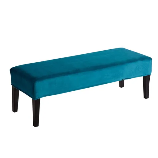 Dining Room Bench Covers,Soft Stretch Thick Bench Slipcover, Removable Washable Bench Cushion Slipcovers for Living Room, Bedroom, Kitchen(Peacock Blue)