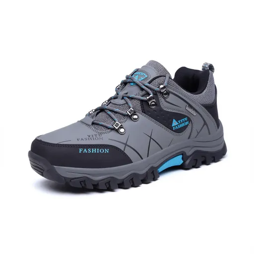 QIFENG Men Hiking Shoes Outdoor Trekking Sneakers soot 40
