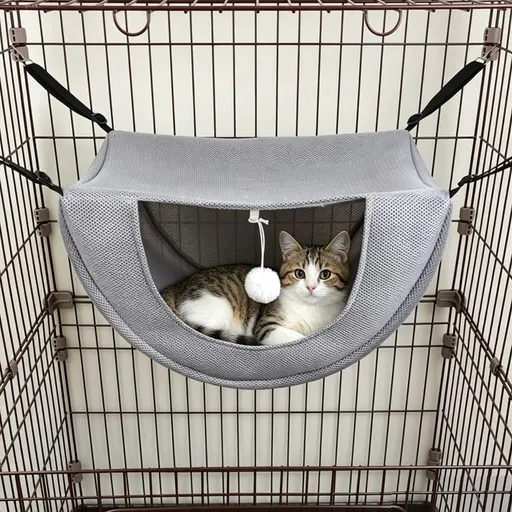 Cat Cage Hammock - Grey 47×38×28cm