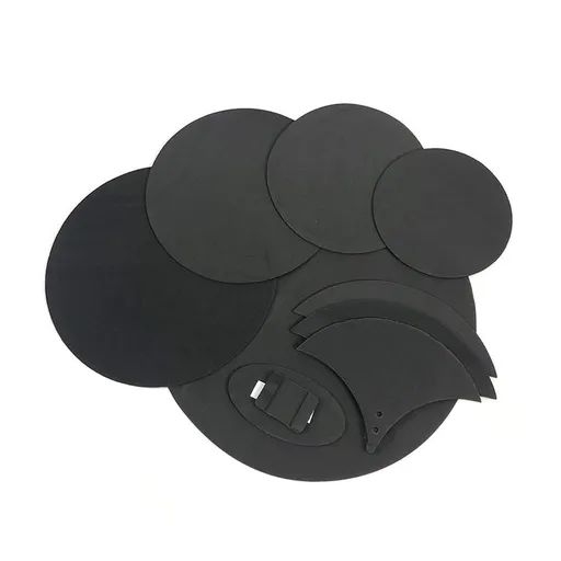 Drum Set Silencer Practice Mute Pads Mutes for 5 Drums & 3 cymbal high flexibility and easy to install.Practical