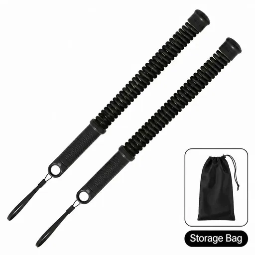 Wireless Swing Training Rope, 2.18 Lbs A Pair, 16.93in Black, Spring Battle Rope For Arm Exercise, Indoor Workout Gear, With Storage Bag, Great Fitness Gift