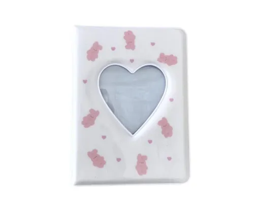 3 Inch 40 Pockets Card Book Waterproof Mini Cartoon Animal Photo Album Storage Pouch Dormitory Supplies