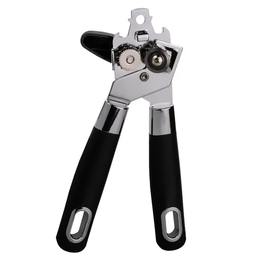Stainless Steel Can Opener,Comfortable Handle, Sharp Blade Smooth Edge, Multifunctional Bottle Opener,Large Lid Openers