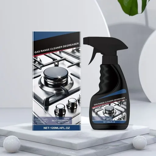 Gas Range Cleaner Degreaser, Effective Clean Up Kitchen Oil Stains, Grease & Grime Remover, Kitchen Cooktop Cleaning Spray