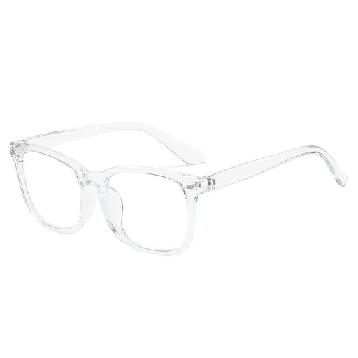 Clear Blue Light Blocking Glasses, 5.47" Wide Non-Prescription Computer Eyewear, Large Frame Anti-Glare Screen Glasses for Daily Reading & Office Work