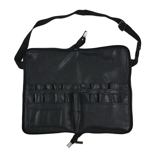 Professional Makeup Brushes Organizer Bag, 24 Pockets Professional Makeup Brush Bag, Organizer Foldable, With Artist Belt Strap