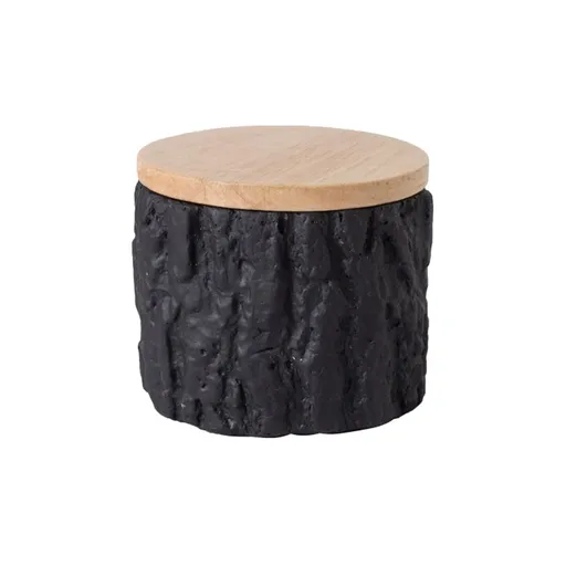 Wood Grain Pet Ashes & Fur Urn, Cat Memorial Gift, Pet Loss Condolence Keepsake, Suitable for Cat Owners to Commemorate Deceased Cats - Black - Size 8*7cm