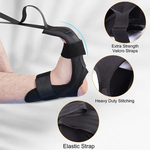 Leg Rehabilitation Training Stretching Belt with Multiple Loops to Lift Leg - Knee Replacement Recovery Aid for Patients Elderly Adults