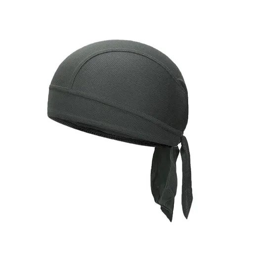 Durag Bandanna Cap Cycling Head Wraps Skull Cap Scarves Caps Motorcycle Sports - Grey