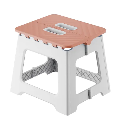 Adult Folding Step Stool, Foldable Stool, Suitable for Living Room, Kitchen, and Bathroom, Portable Travel Stool Pink