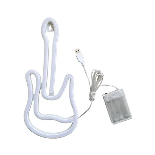 Neon Guitar Light, Neon Light,Art Neon Sign LED Guitar Neon Light Sign USB Operated Decorative Bar Pub Store Club Garage Home
