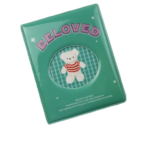 Album PVC Large Capacity Photo Book Pocket Holder Present for Wedding Party Family Green