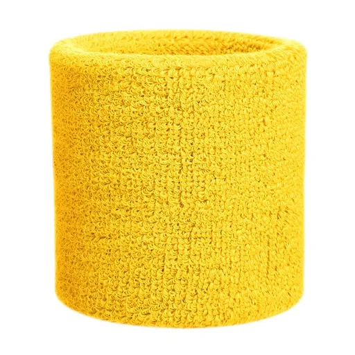 OEM Wrist Sweatband Polyester Sports Towel SW101 Yellow