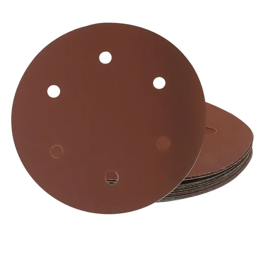 15 Pack 9 Inch 6 Hole Sanding Discs, 180 Grit Hook and Loop Sandpaper, Drywall Sanding Pads for Drywall Sander/Home Improvement Enthusiasts