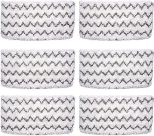 6 Pack S1000 S2001 Steam Mop Replacement Pads or Shark S1000 S1000A S1000C S1000WM S10001C S1200 & S2001 SteamSpot Steam Mop