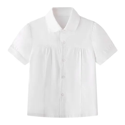Girls Pleated Skirt Cool taixin yan Khaki White short sleeve 140cm