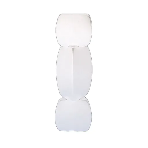 Lotus Root Shaped Vase Ingenious Pure Color Ceramic Decorative Flower Vase for Living Room Bedroom Office White Large