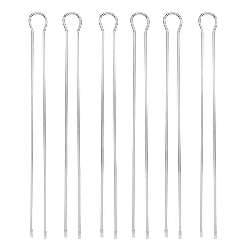 6Pcs Metal BBQ Grilling Fork Sticks Skewer BBQ Grill Set Outdoor Picnic Camping Barbecue