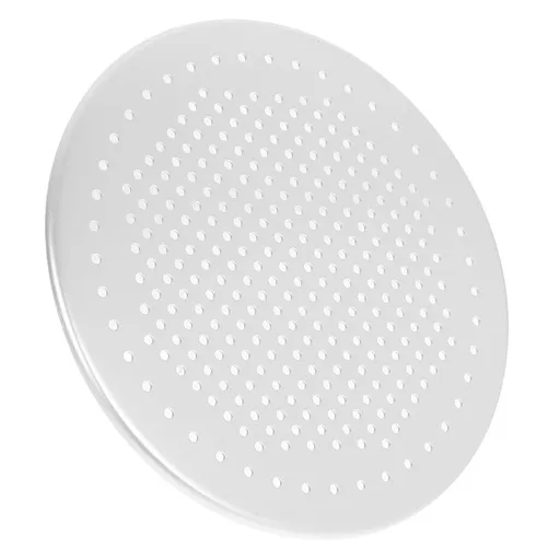 Round Aluminium Pizza Pan with Perforated Design Nonstick Baking Tray for Home Use