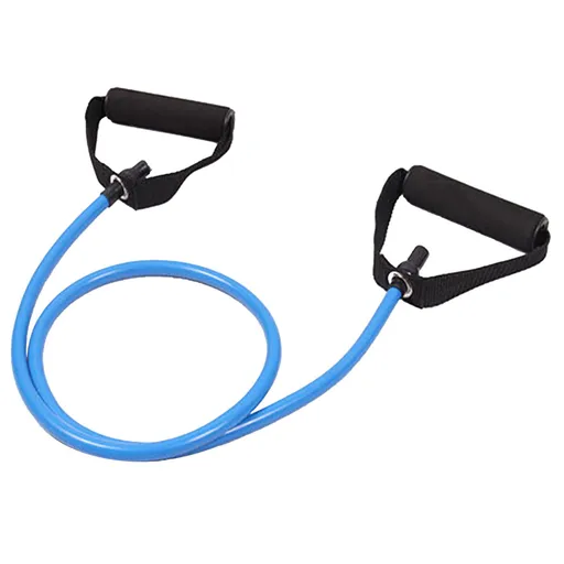 Resistance Bands with Handles, Exercise Bands with Handles, Single Resistance Bands for Resistance Training, Physical Therapy,Home Workouts, Blue