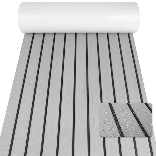 EVA Foam Boat Floor Mat 240x30x0.6 cm Light Grey