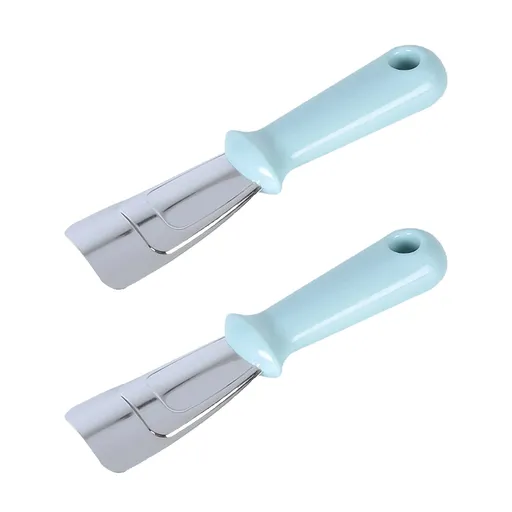 2 PACK Refrigerator Ice Shovel Freezer Kitchen Cleaning Spatula Stainless Steel ice Shovel Ice Remover Scoop Freezer Cleaning
