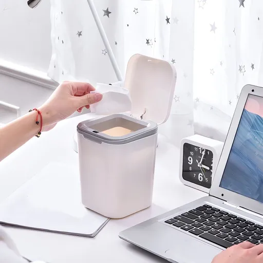 Mini Trash Can, Removable Small Garbage Can, Countertop Wastebasket, Counter Garbage Lint Bin For Bathroom, Office, Kitchen, Desk