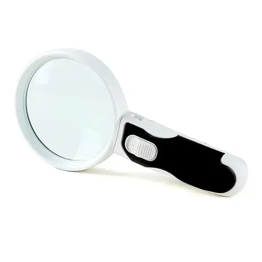 Handheld high magnification LED light imitation antique bay porcelain jewelry magnifying glass high-definition high double