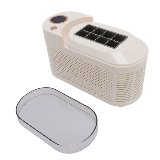 Countertop Mini Ice Maker 120W Aluminum 8 Cubes Portable Ice Machine with Car Power Cord for Home Camping RV US Plug