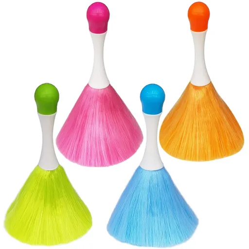 4 Pack 8" Hand Grips Microfiber Washable Duster,Electrostatic Feather Duster Brush,Cleaning Supplies Dust Like a Magnet