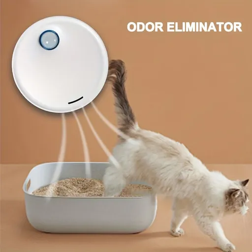 Automatic Pet Odor Eliminator Smart Litter Box Freshener Pet Toilet Air - White - Size 01