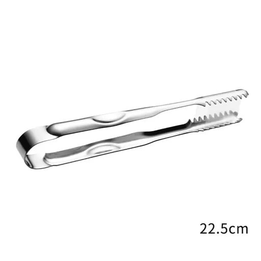 3 PCS Stainless Steel Ice Tongs with Teeth, 8 Inch Serving Tongs Apppetizer Tongs for Coffee Bar, Tea Party, Desserts Party