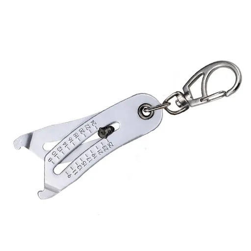 Portable Precise Thread Size Checker Keychain Thread Size Verification Tool Nuts and Screws Thread Checker Quick Hand Measuring Tool for Mechanical Equipment