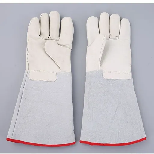Thermal Leather Freezer Work Gloves – Thinsulate Lined, Kevlar Reinforced Cold Store & Outdoor Winter Safety Gloves(40CM/15.75IN)